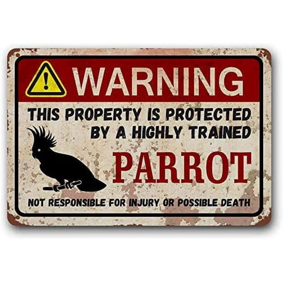Bearded Dragons Retro Sign,Funny Metal Signs Warning Sign Pet Gift, Exotic pet, Small Pet Tin Sign 8 X 12 Inches