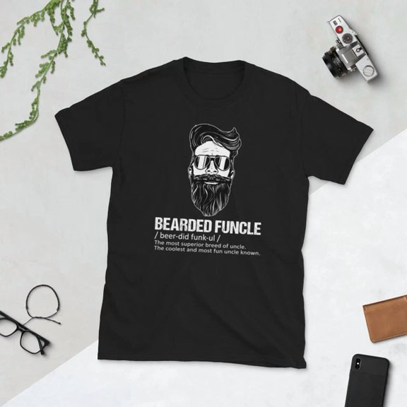 Bearded Funcle Coolest Shirt Uncle Definition T-Shirt
