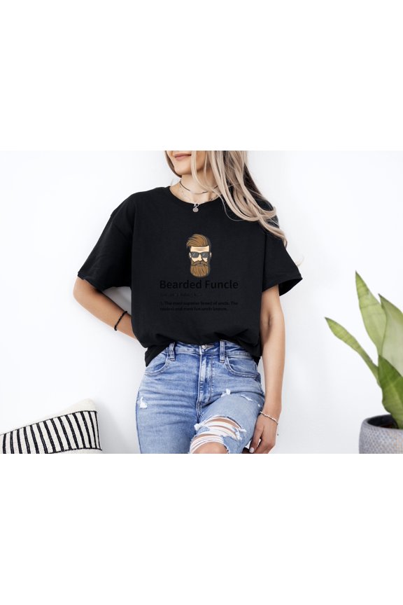 Bearded Funcle Funny Uncle Definition Family Relative Gift Unisex T-Shirt