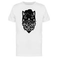 thumbnail image 1 of Bearded Hipster Cat Meow T-Shirt Men -Image by Shutterstock, Male Large, 1 of 2