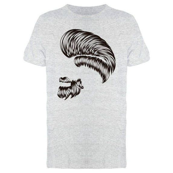 Bearded Hipster Hairstyle T-Shirt Men -Image by Shutterstock, Male Large