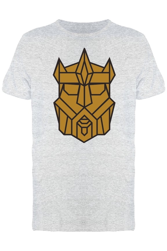 Bearded King Geometric Art T-Shirt Men -Image by Shutterstock, Male Medium