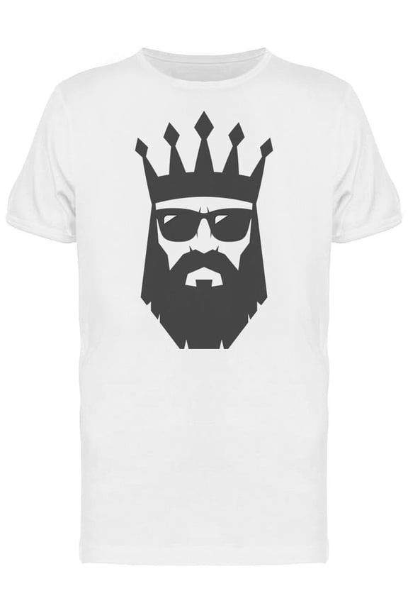 Bearded King T-Shirt Men -Image by Shutterstock, Male Small