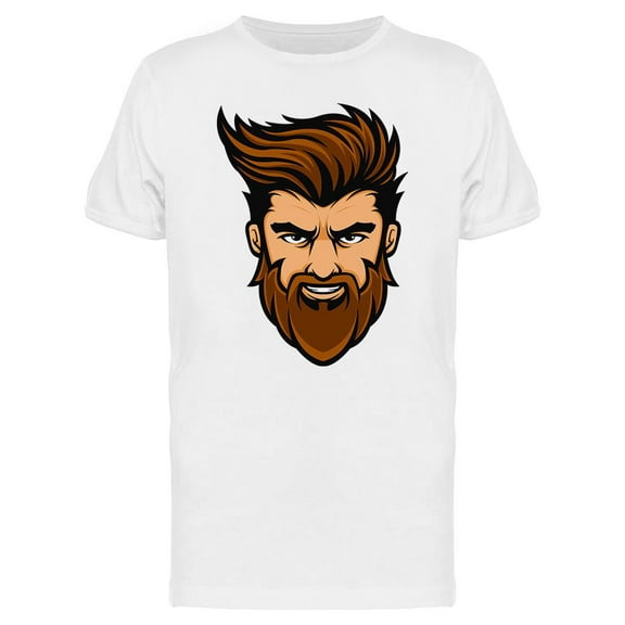 Bearded Man  T-Shirt Men -Image by Shutterstock, Male Large