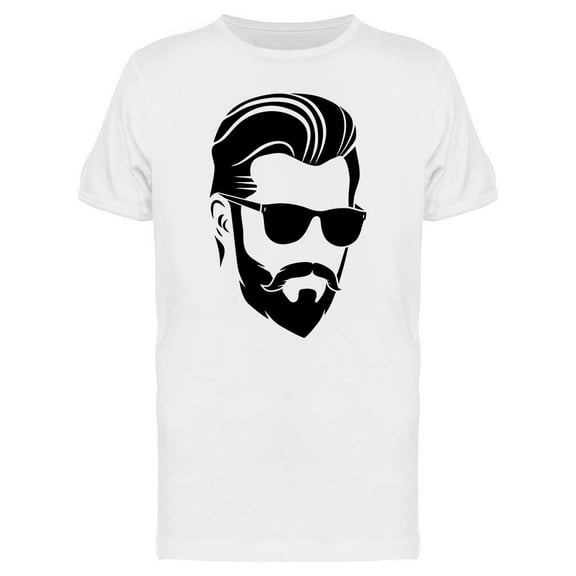 Bearded Man T-Shirt Men -Image by Shutterstock, Male x-Large