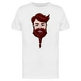thumbnail image 1 of Bearded Man's Face Design T-Shirt Men -Image by Shutterstock, Male Medium, 1 of 2