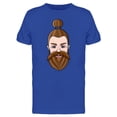 thumbnail image 1 of Bearded Man's Face T-Shirt Men -Image by Shutterstock, Male Medium, 1 of 2