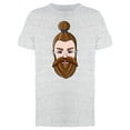 thumbnail image 1 of Bearded Man's Face T-Shirt Men -Image by Shutterstock, Male Small, 1 of 2