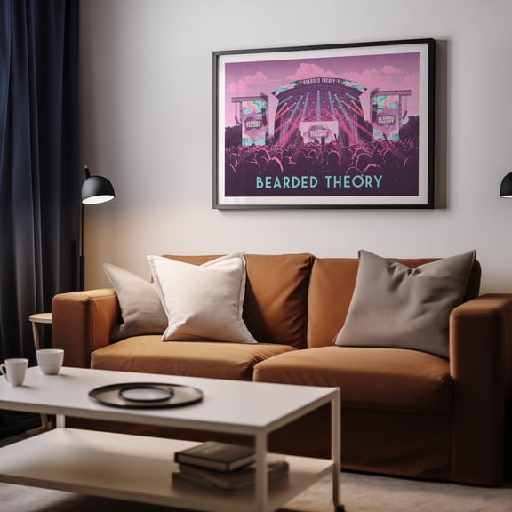 Bearded Theory Festival Catton Hall Derbyshire Artwork Unframed Paper Print