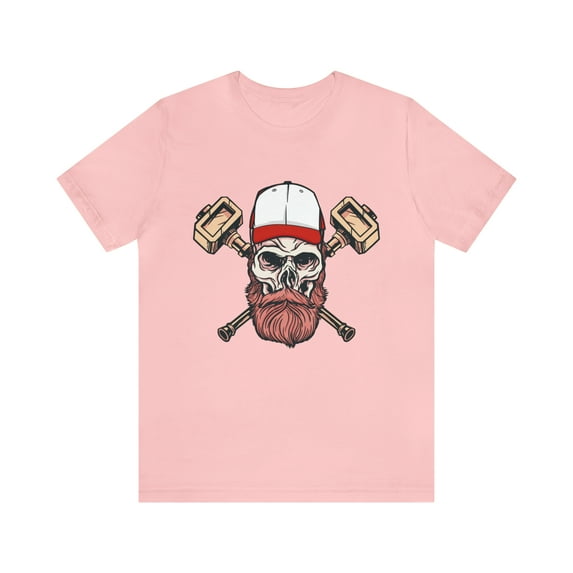 Bearded Viking Skull With Hammers Shirt