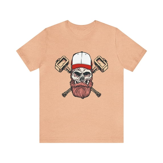 Bearded Viking Skull With Hammers Shirt