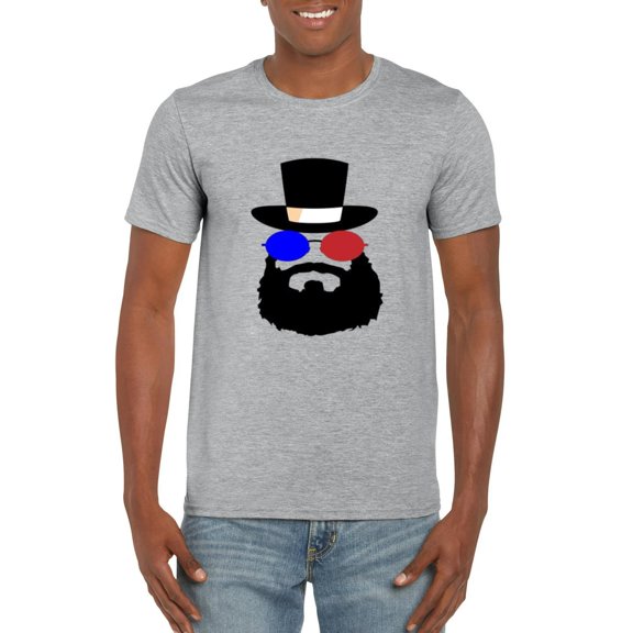 Bearded and Badass Rugged American Apparel Graphic Humor Statement T-Shirt, for men & women, up to size 5XL