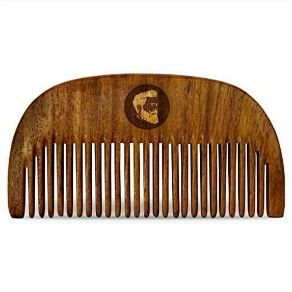 Beardo Compact Wooden Comb | Style your beard hassle-free | Pocket-size Comb for hair & Beard styling