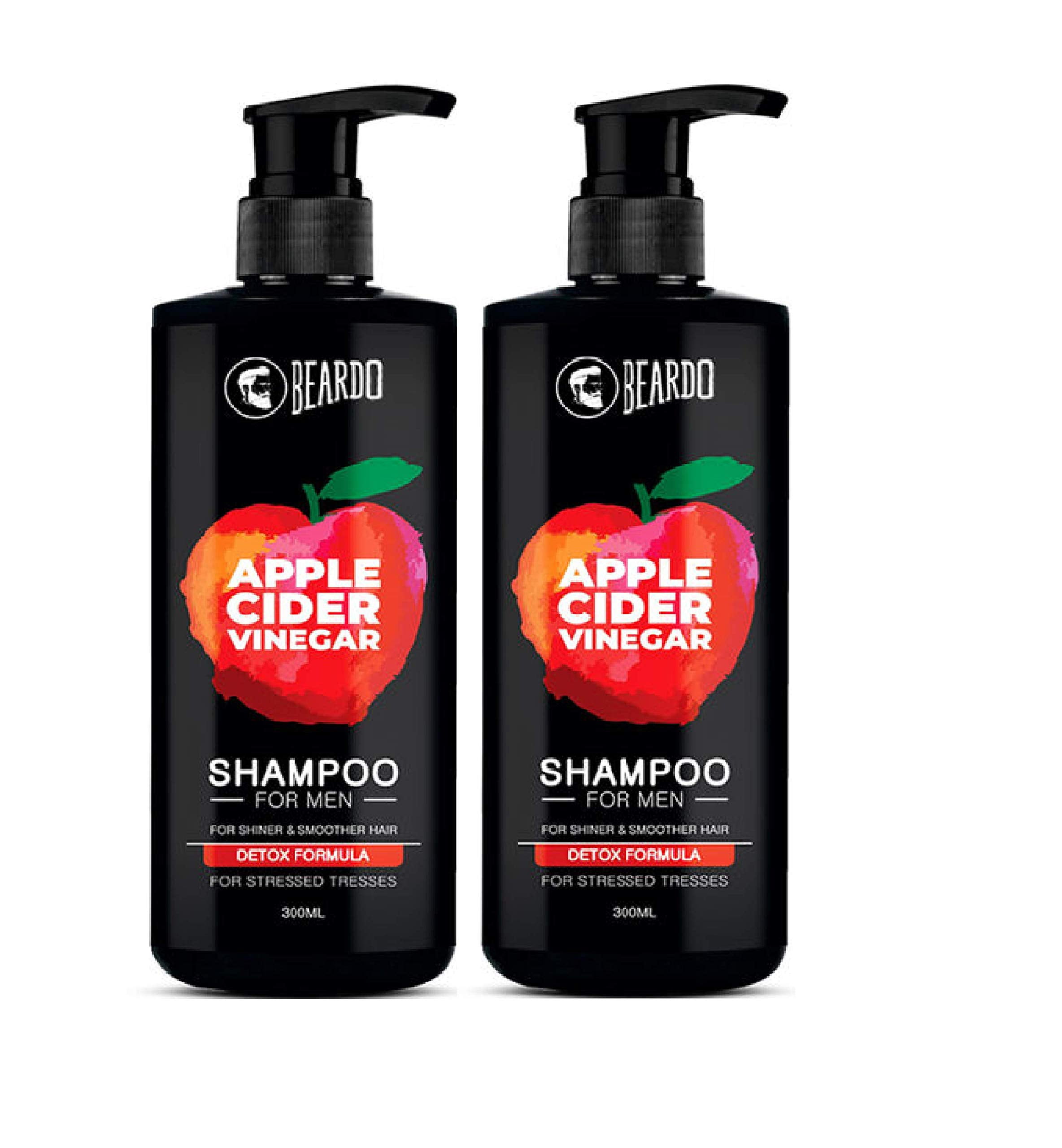 Beardo Dandruff Control Shampoo with Apple Cider Vinegar 300 ml Made in India Pack of 2
