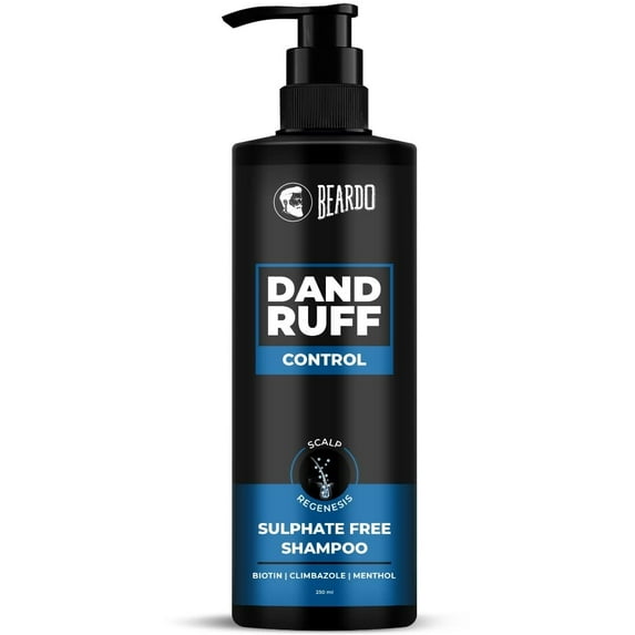Beardo Dandruff Control Sulphate Free Shampoo 200 ml | Biotin | Climbazole | Menthol | Reduce Dandruff and Itchy Scalp