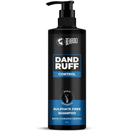 Beardo Dandruff Control Sulphate Free Shampoo 200 ml | Biotin | Climbazole | Menthol | Reduce Dandruff and Itchy Scalp
