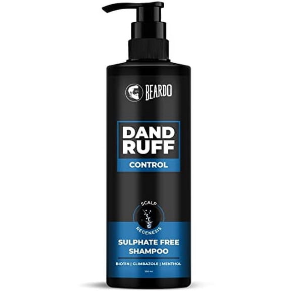 Beardo Dandruff Control Sulphate Free Shampoo 200 ml | Biotin | Climbazole | Menthol | Reduce Dandruff and Itchy Scalp