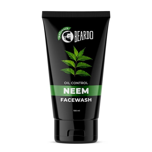 Beardo Purifying Neem Face Wash For Oil Control, 100Ml | Soothes & Heals | Daily Facewash For Men | Gentle Cleansing For Oily-Acne-Prone Skin