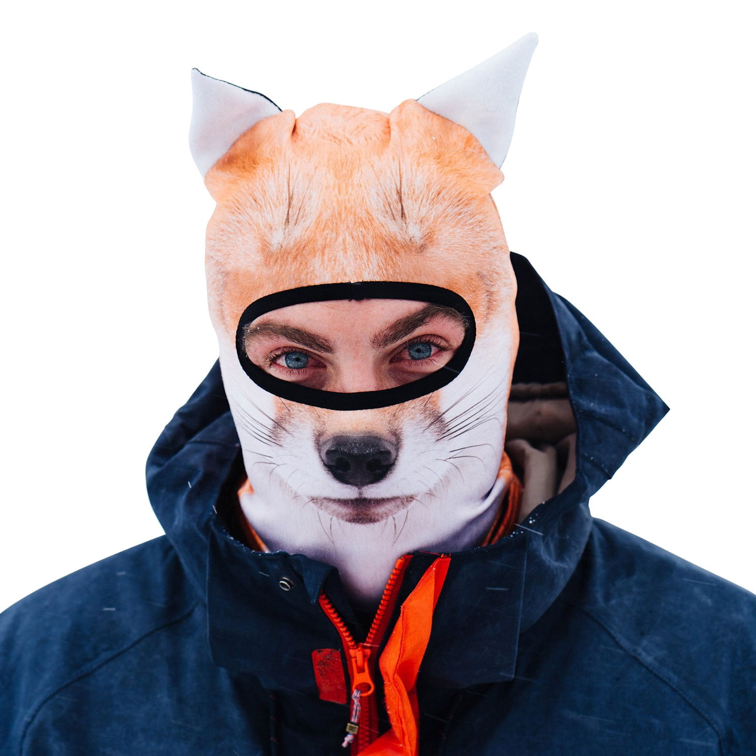 Beardowear Unisex Realistic Print Fox Head Balaclava Face Mask Ski