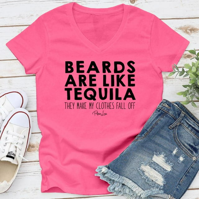 Beards Are Like Tequila Apparel. Proudly Printed In The USA. / Tank / V ...