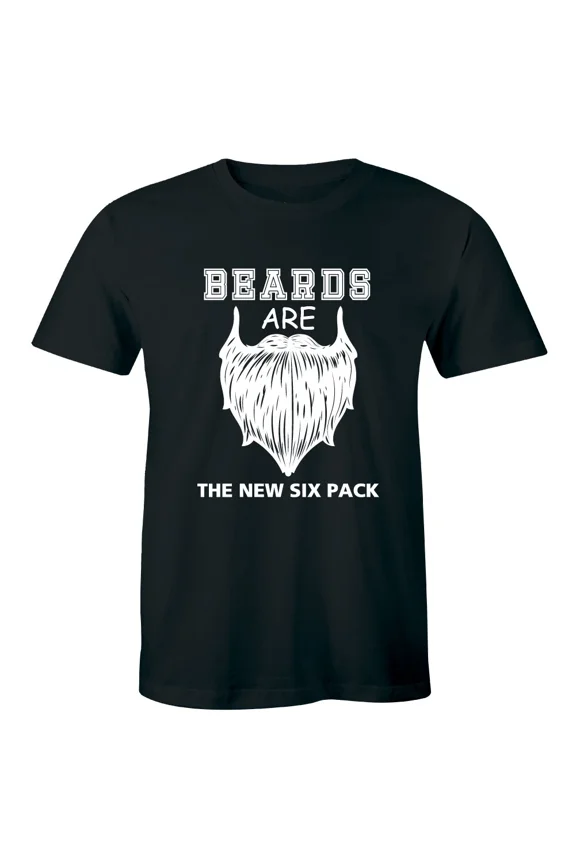 Beards Are The New Six Pack Men's T-Shirt Funny Humor Tee