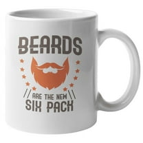 Beards Funny Quote Coffee & Tea Mug for Husband, Father, Uncle & Men (11oz)