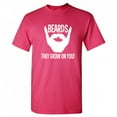 thumbnail image 1 of Beards They Grow For Her Pleasure Grooming Care Gifts Military Dragon Stuff Sarcastic Funny T Shirts For Men, 1 of 5