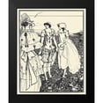thumbnail image 1 of Beardsley, Aubrey 12x14 Black Modern Framed Museum Art Print Titled - Bathers at Dieppe 1920, 1 of 4