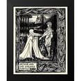 thumbnail image 1 of Beardsley, Aubrey 12x14 Black Modern Framed Museum Art Print Titled - Morte DArthur 1893 - Arthur and the Strange Mantle, 1 of 4