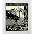 thumbnail image 1 of Beardsley, Aubrey 12x14 White Modern Wood Framed Museum Art Print Titled - Morte DArthur 1893 - Camelot, 1 of 4