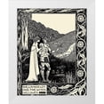 thumbnail image 1 of Beardsley, Aubrey 12x14 White Modern Wood Framed Museum Art Print Titled - Morte DArthur 1893 - Sir Lancelot, 1 of 4