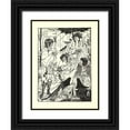 thumbnail image 1 of Beardsley, Aubrey 14x18 Black Ornate Wood Framed with Double Matting Museum Art Print Titled - Dreams 1902, 1 of 4