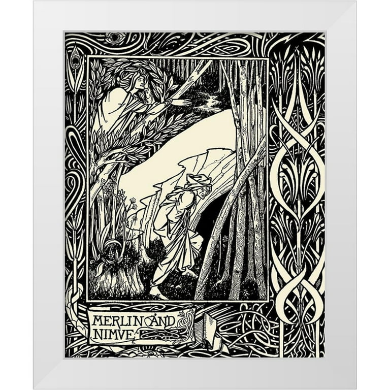 Beardsley, Aubrey 15x18 White Modern Wood Framed Museum Art Print