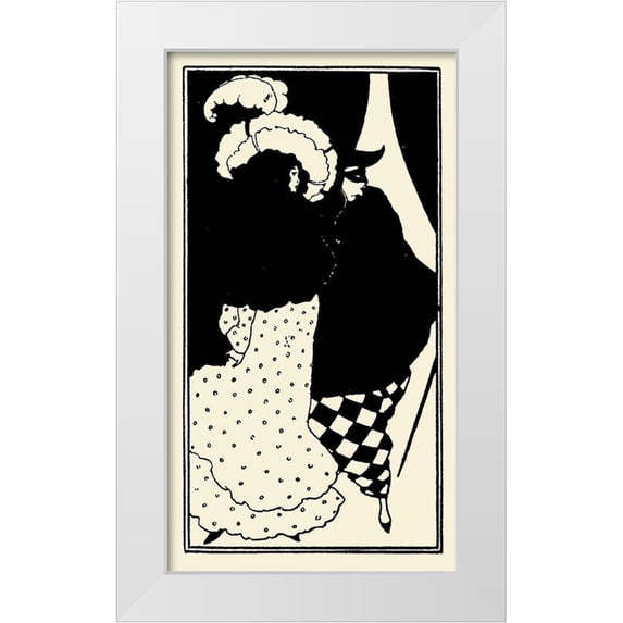 Beardsley, Aubrey 15x24 White Modern Wood Framed Museum Art Print Titled - Yellow Book 1894 Vol.3 - Title page
