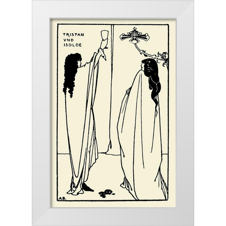 Beardsley, Aubrey 17x24 White Modern Wood Framed Museum Art Print