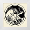 thumbnail image 1 of Beardsley, Aubrey 20x20 White Modern Wood Framed Museum Art Print Titled - Morte DArthur 1893 -  Merlin, 1 of 4