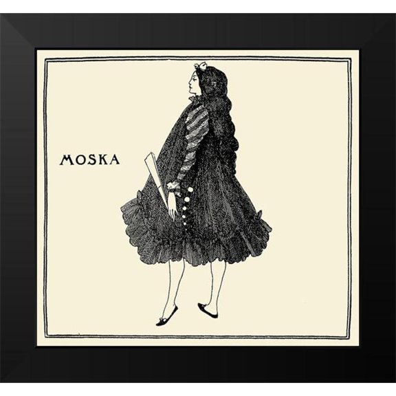 Beardsley, Aubrey 21x20 Black Modern Framed Museum Art Print Titled - The Moska