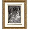 thumbnail image 1 of Beardsley, Aubrey 25x32 Gold Ornate Wood Framed with Double Matting Museum Art Print Titled - Under the Hill 1903 - Fruit Bearers, 1 of 4