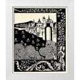 thumbnail image 1 of Beardsley, Aubrey 26x31 White Modern Wood Framed Museum Art Print Titled - Morte DArthur 1893 - Camelot, 1 of 4