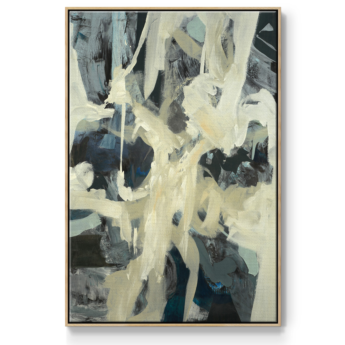 Bearers Framed Premium Gallery Wrapped Canvas - Ready to Hang - 25 x 37 - Natural Wood Floating Frame