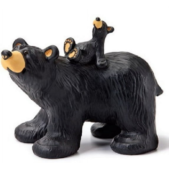 Bearfoots Riding Bearback Black Bears Piggy Back Ride Figurine 3005080097 New