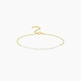 thumbnail image 1 of Bearfruit Jewelry Sterling Silver 18k Gold Plated Rosalie Cultured Pearl Bracelet, 1 of 11