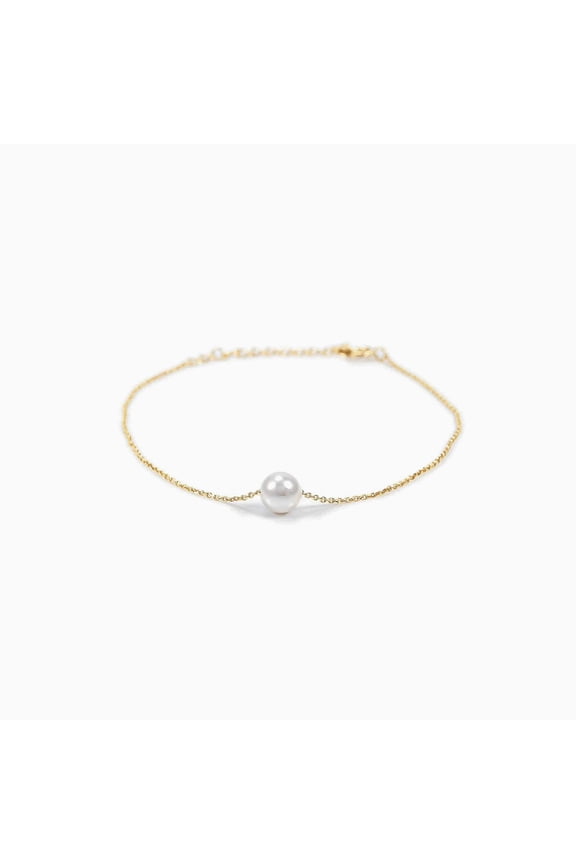 Sterling Silver Abby Single Pearl Bracelet