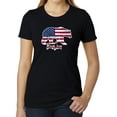 thumbnail image 1 of Bearica American Flag Women's 4th of July T-shirts, Patriotic Shirts for Ladies - Black MH200WPATRIOT S2 L, 1 of 3