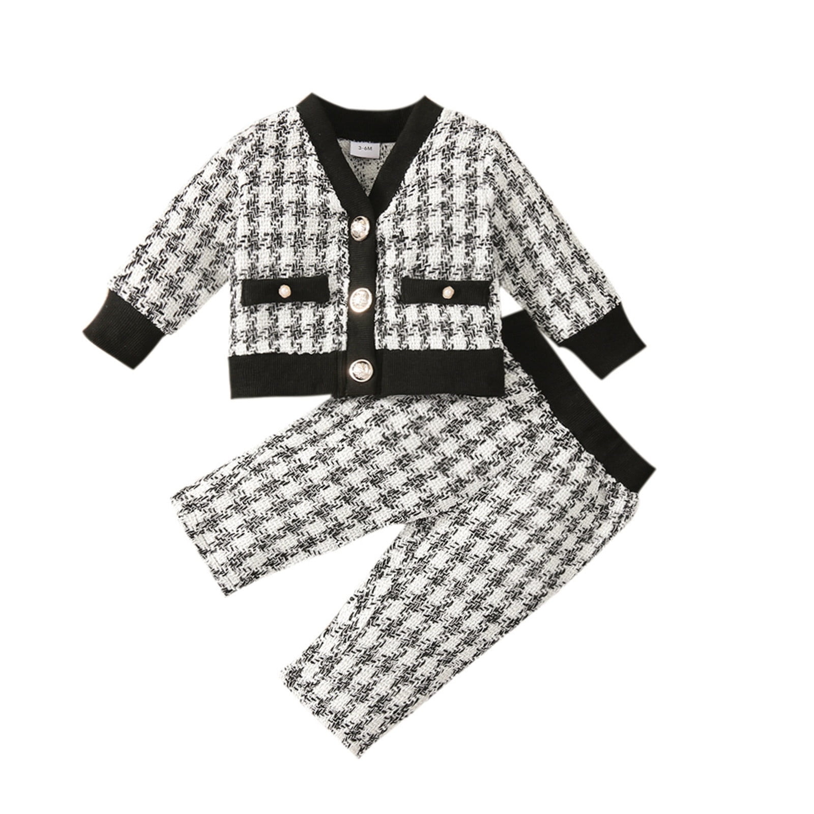Bearichfupo Babys Newborn Infant Girls Spring Autumn Plaid Long Sleeve