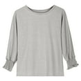 thumbnail image 1 of Bearichfupo Girls' 3/4 Sleeve T Shirts Summer Cute Crewneck Basic Tees Ruffle Casual Blouse For 3 To14Y,Girls Cute Casual Tops,Sizes 4-5 Years, 1 of 4