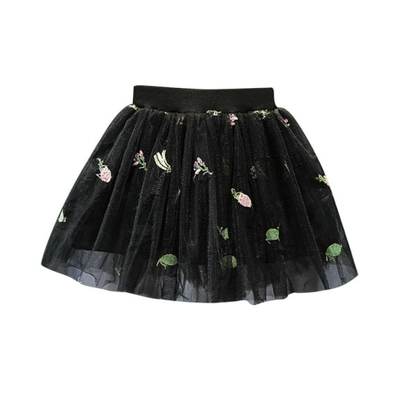 Bearichfupo Girls' Short Skirt Summer Puffy Skirt New Mesh Skirt Princess Skirt Girls' Baby Skirt, Sizes 18-24 Months