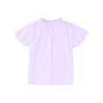 thumbnail image 1 of Bearichfupo Shirts For Teen Kids Girls Fly Sleeve Solid Ruffles T Shirt Child Casual V Neck Trendy Tops,Girls Summer T Shirts,Sizes 11-12 Years, 1 of 4