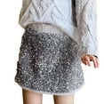 thumbnail image 1 of Bearichfupo Sparkly Sequin Skirt For Girls Toddler Kids Girl's Elastic Waistband Skirts Sizes 6-7 Years, 1 of 6