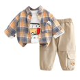 thumbnail image 1 of Bearichfupo Spring And Autumn Cartoon Children Fashion Baby Shirt Coat Pants Three Sets Autumn Sets,2 Piece Set,Sizes 4-5T, 1 of 6